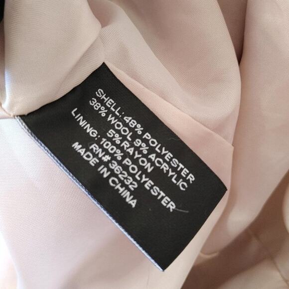 Liz Claiborne Outfitters Light Cream White Size Large L Heavy Button Coat Winter - Picture 10 of 16